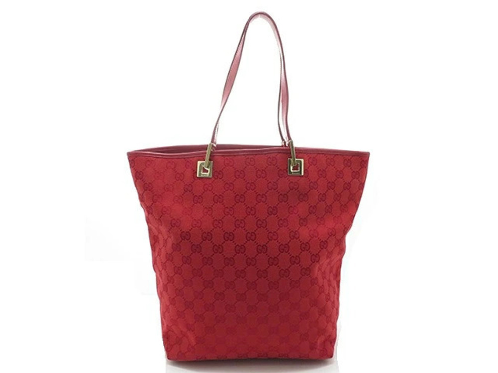 Gucci handbag GG canvas red